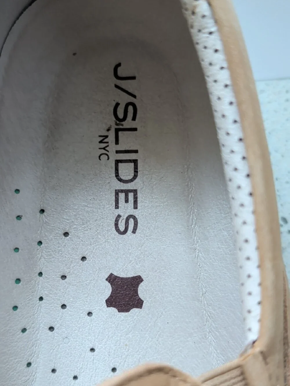 J/Slides NYC woven leather